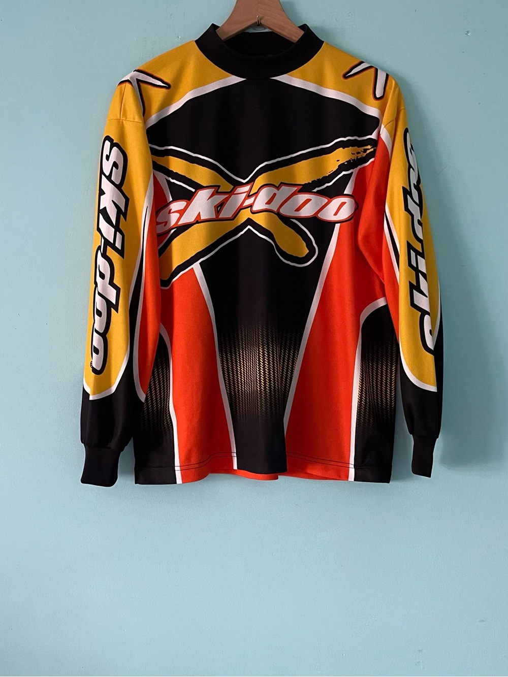 Ski-Doo Team Vintage Bombardier Motocross Long Sleeve Jersey S Sport Racing